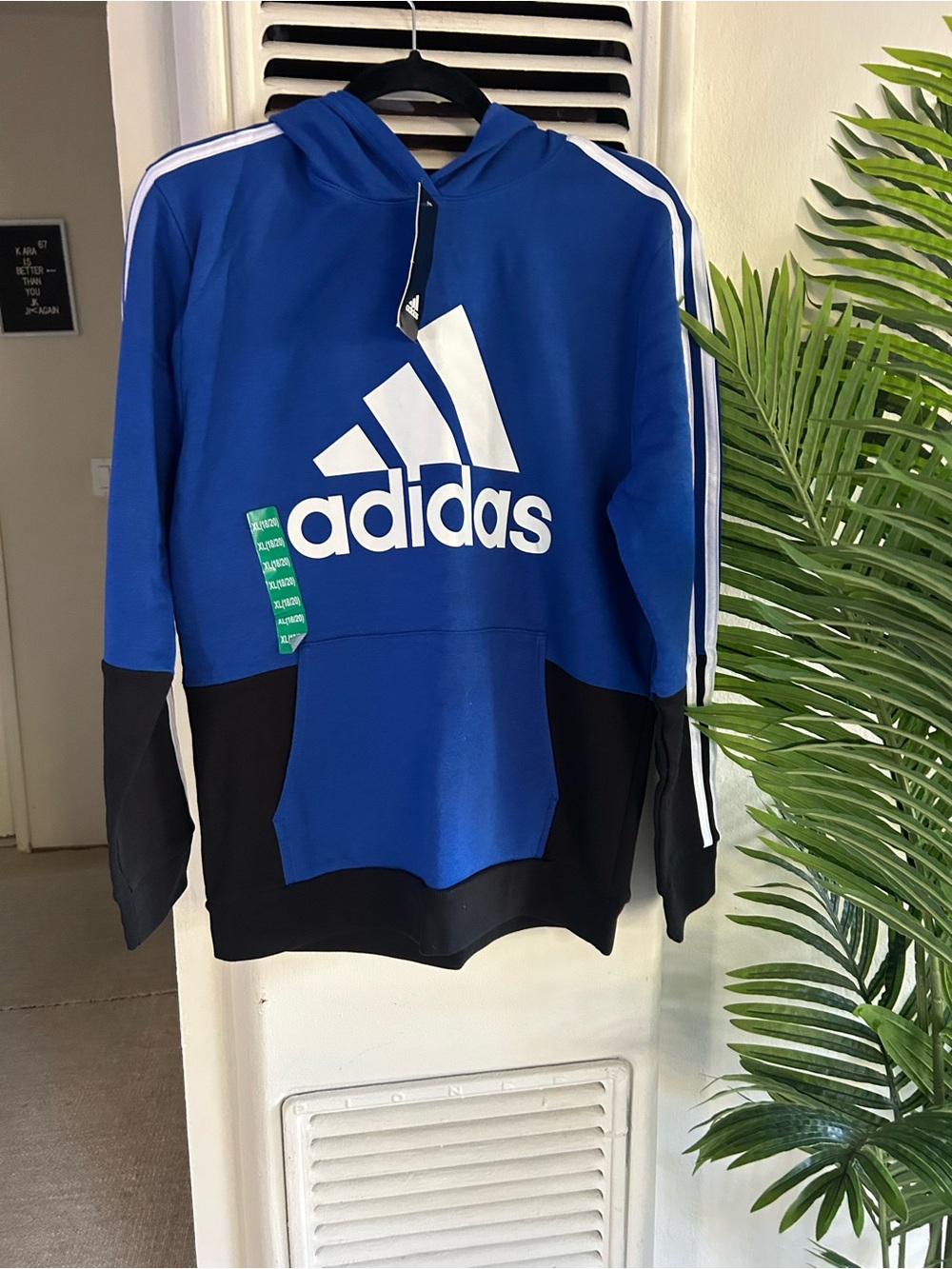 Men's Blue Adidas Hoodie